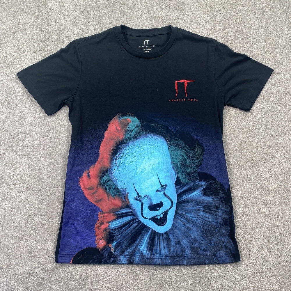 Stephen King IT Pennywise Quiet Chapter Two Come Back and Play T-Shirt Size M